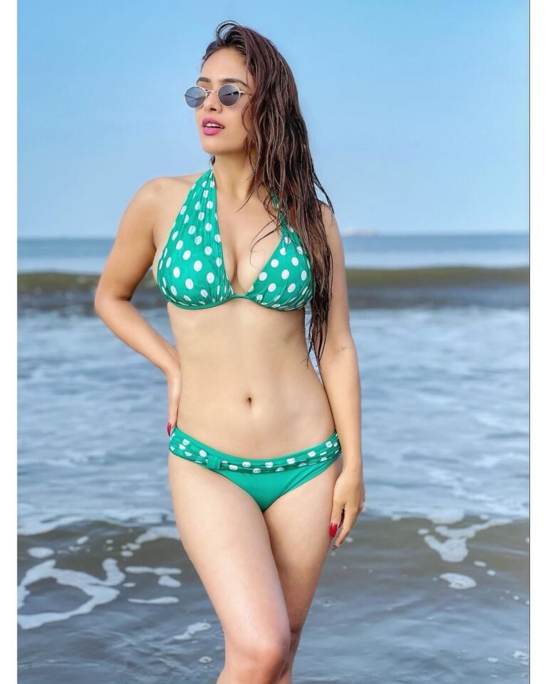 Neha Malik Hot Bikini Photos At Miramar Beach Goa Theprimetalks