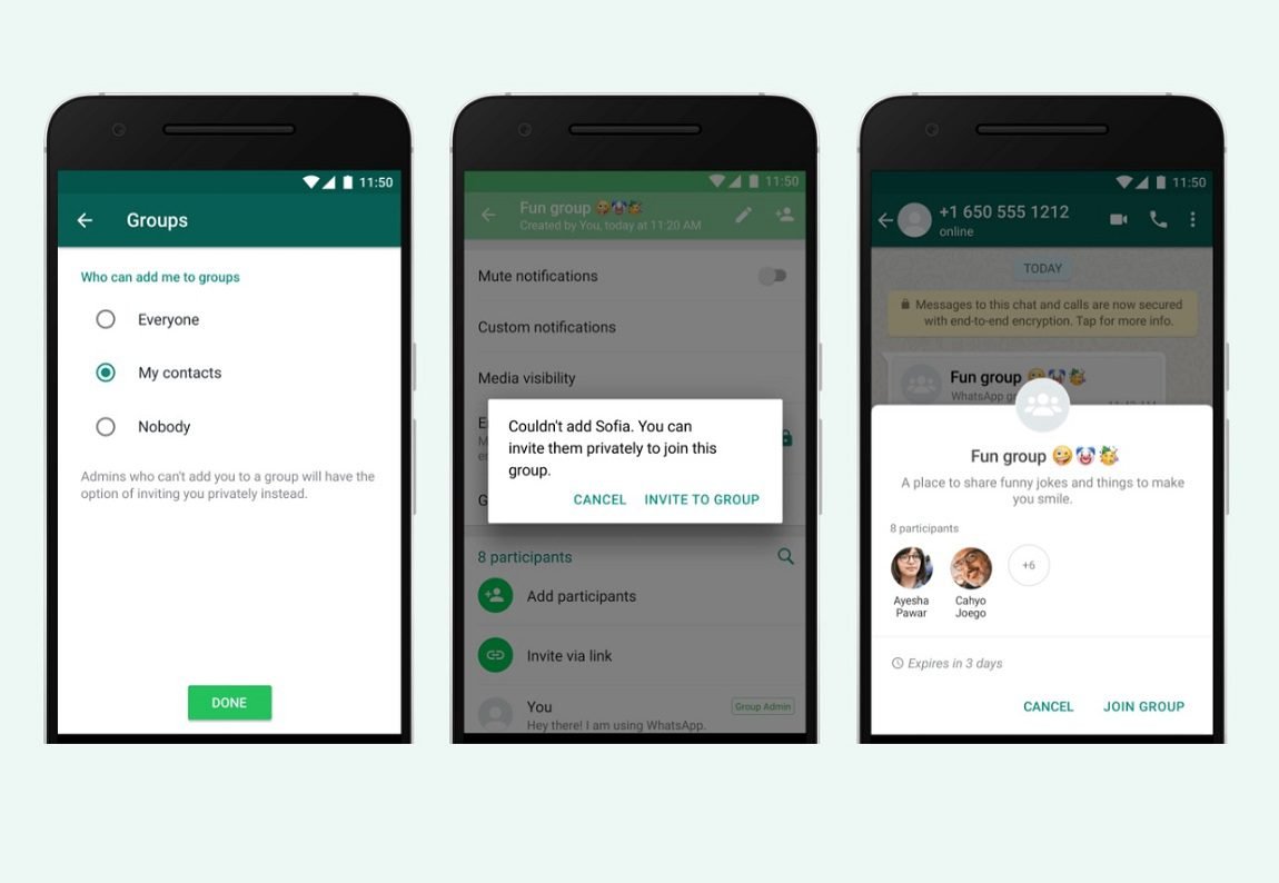 how to add students in whatsapp group without adding contacts