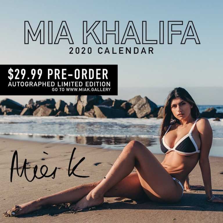 Mia Khalifa 2020 Calendar Pre Order Now Miakgallery 8579