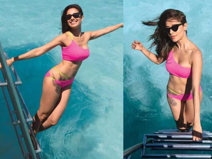 Nushrat Bharucha Flaunts her Curves in Bikini at Maldives