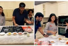 Chiranjeevi cooking kfc chicken recipe at home with granddaughters