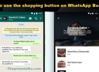 How to use the shopping button on whatsapp business