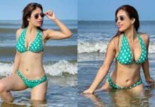 Neha malik hot bikini photos at miramar beach