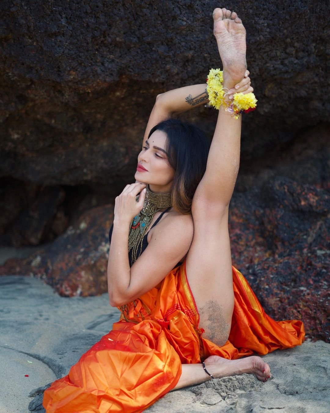 Aashka goradia yoga poses photos