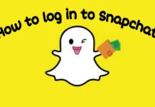 Log into Snapchat