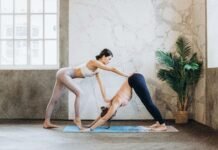 Yoga poses for both women and men