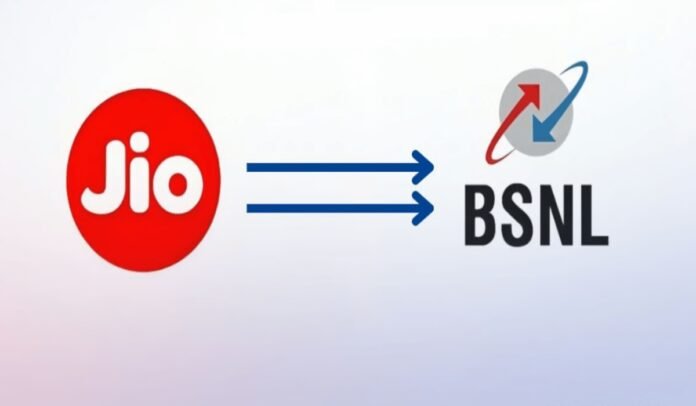 port jio to bsnl