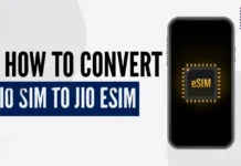 How to convert jio sim to esim online